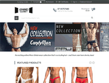 Tablet Screenshot of johnniescloset.com.au